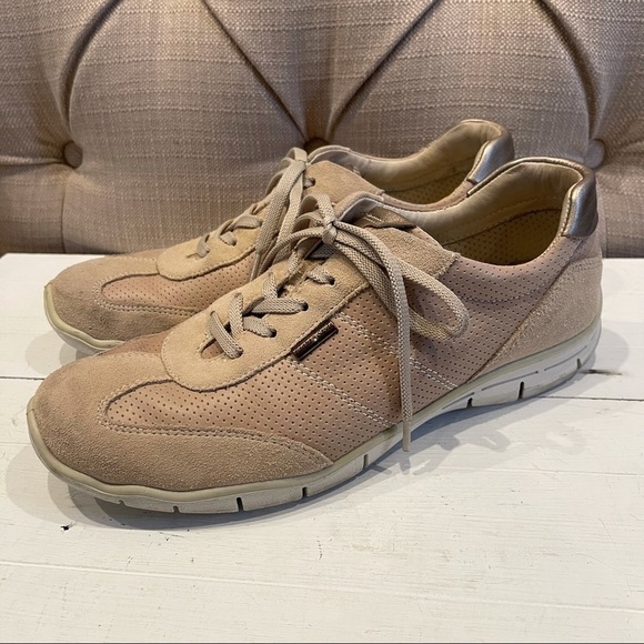 IMAC Beige Leather Sneakers Light Style. Made in Italy Sz 39 - Picture 3 of 9